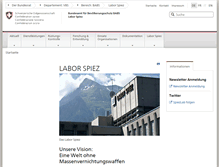 Tablet Screenshot of labor-spiez.ch